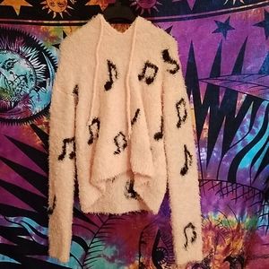 Fuzzy music sweatshirt